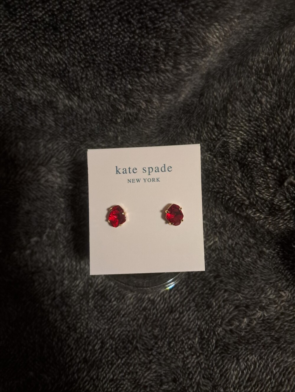 Kate Spade Treasure Trove Fuchsia Stud Pierced Earrings NWT ❤️🔥❤️🔥❤️🔥